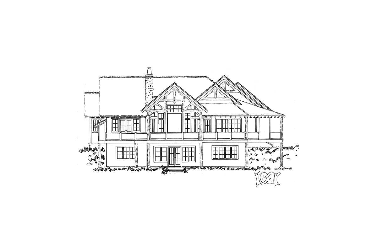 Plan 12950KN: High End Mountain House Plan with Finished Lower Level - Image #8 - Craftsman, Mountain, Northwest, Rustic, Vacation