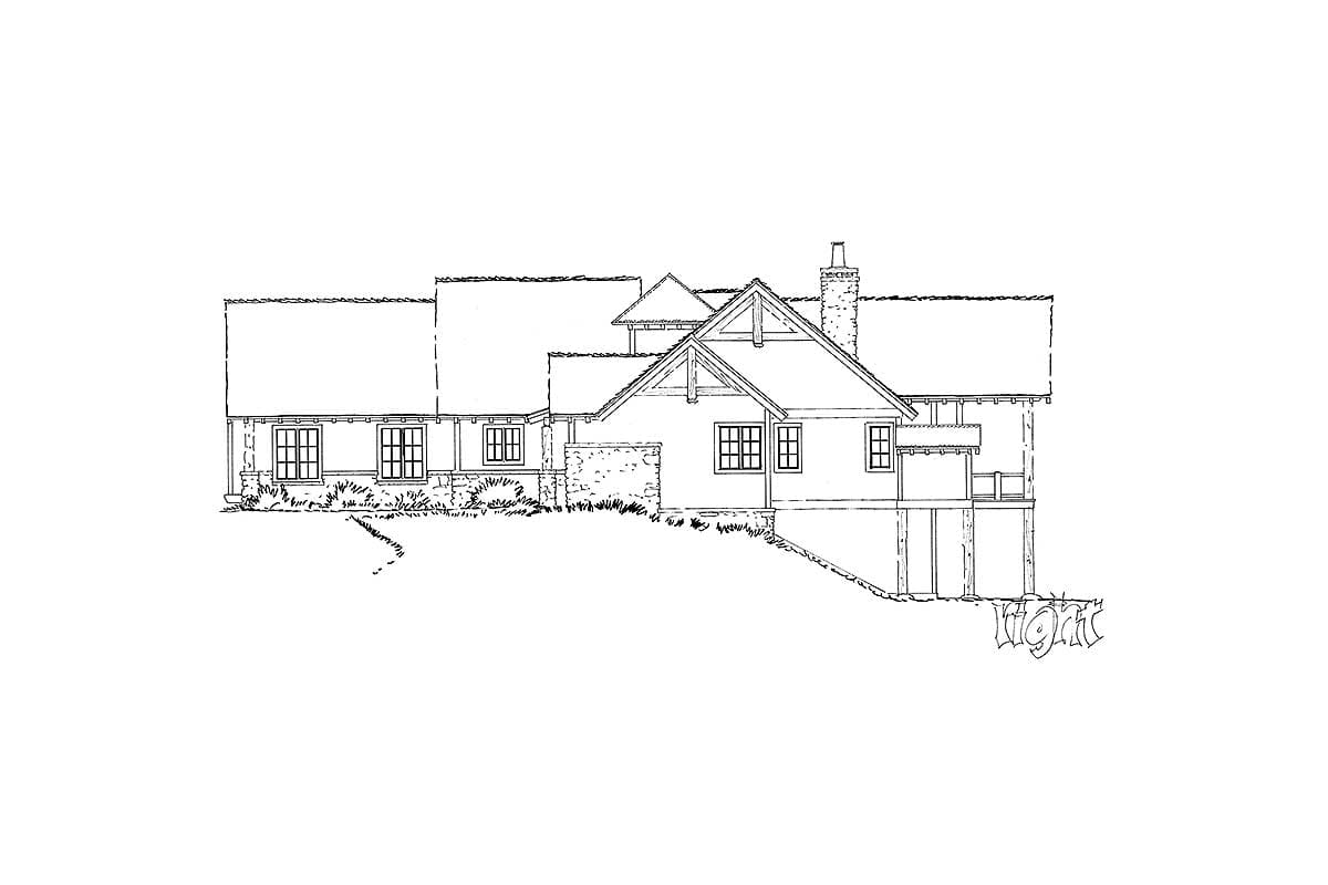 Plan 12950KN: High End Mountain House Plan with Finished Lower Level - Image #9 - Craftsman, Mountain, Northwest, Rustic, Vacation