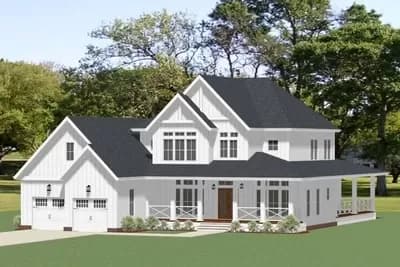 Traditional House Plan with Optional Bonus Room
