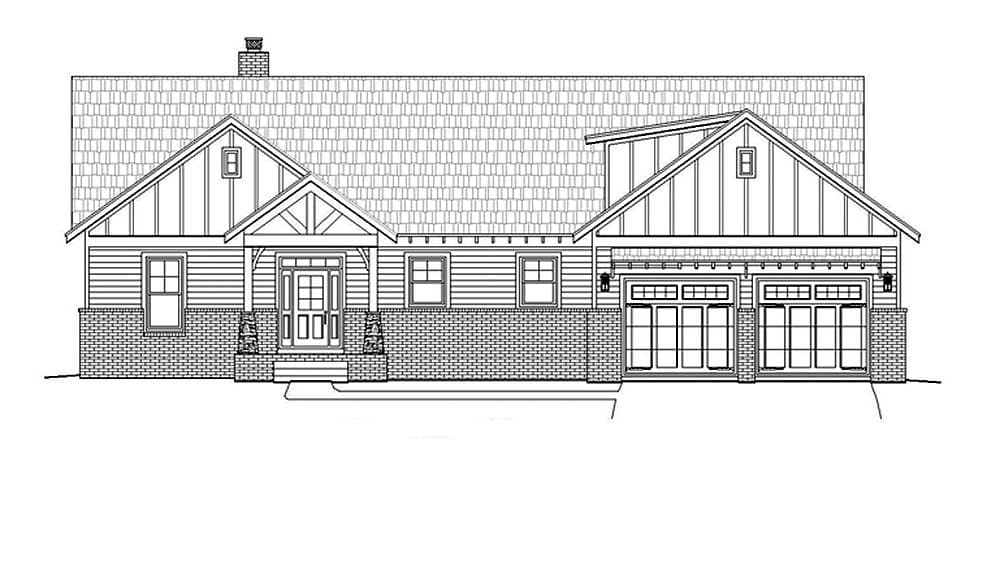 Plan 68427VR: Craftsman House Plan with Bonus Room - 2600 Sq Ft - Image #13