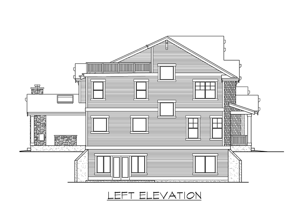 Plan 23642JD: Spacious Craftsman with Roof Deck - Image #27 - Craftsman, New American, Northwest, Shingle