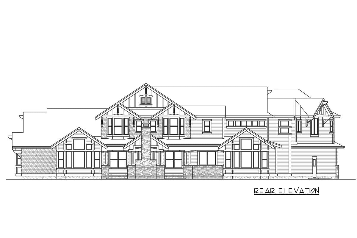 Plan 23643JD: Grand Craftsman Manor with Angled 4-Car Garage - Image #64 - Craftsman, Mountain, New American, Northwest