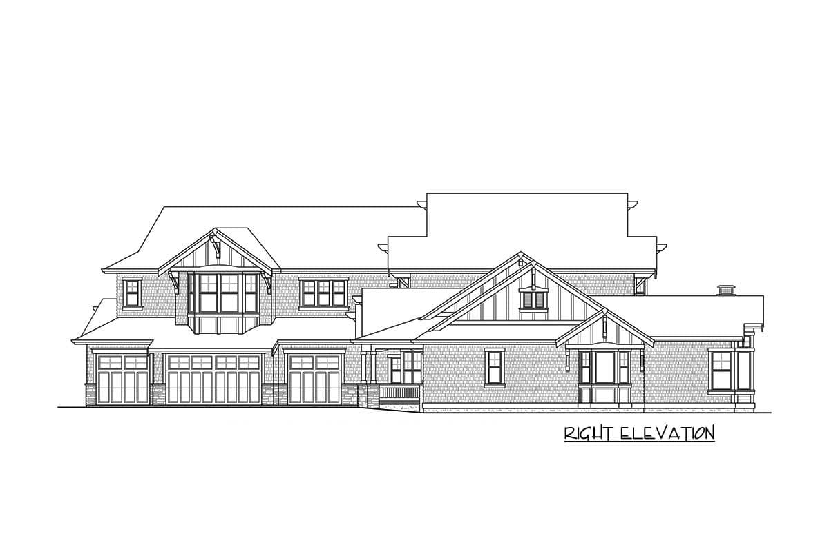Plan 23643JD: Grand Craftsman Manor with Angled 4-Car Garage - Image #65 - Craftsman, Mountain, New American, Northwest