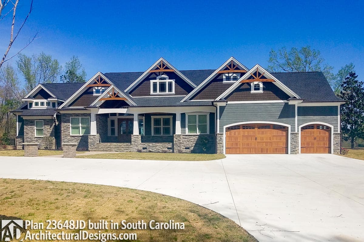 build gallery item - House Plan 23648JD comes to life in South Carolina
