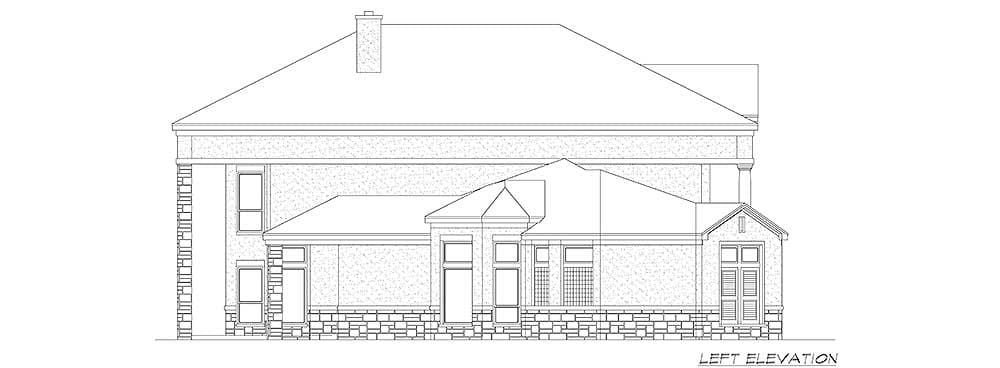 Plan 36525TX: 5 Bed Modern Mediterranean Colonial House Plan - Image #26
