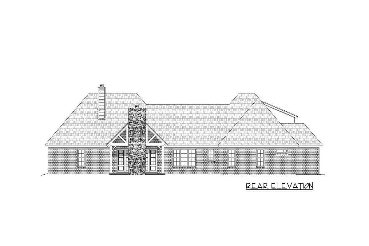 Plan 68429VR: Rustic Good Looks - Image #5 - Southern