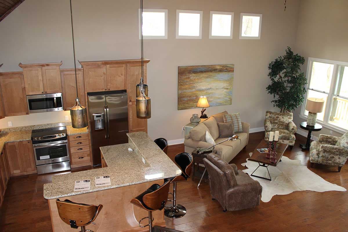 Plan 68430VR: Backwoods 3-Bed House Plan with Attached 2-Car Garage - Image #4 - Cottage, Country, Mountain