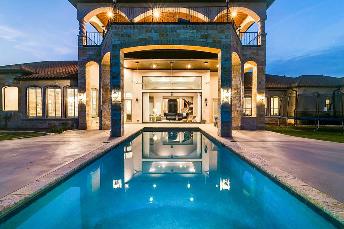 Plan 36527TX: Mediterranean House Plan with the Ultimate Media Room - Image #7 - Hill Country, Mediterranean, Tuscan