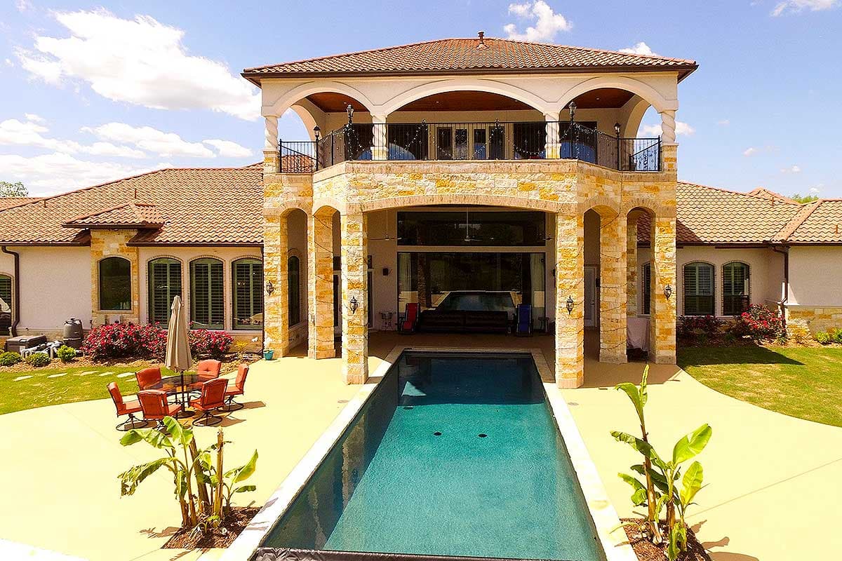 Plan 36527TX: Mediterranean House Plan with the Ultimate Media Room - Image #6 - Hill Country, Mediterranean, Tuscan