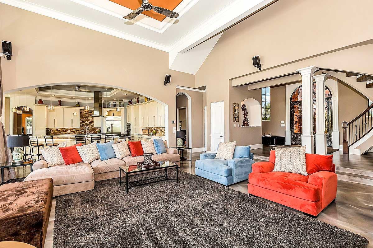 Plan 36527TX: Mediterranean House Plan with the Ultimate Media Room - Image #10 - Hill Country, Mediterranean, Tuscan