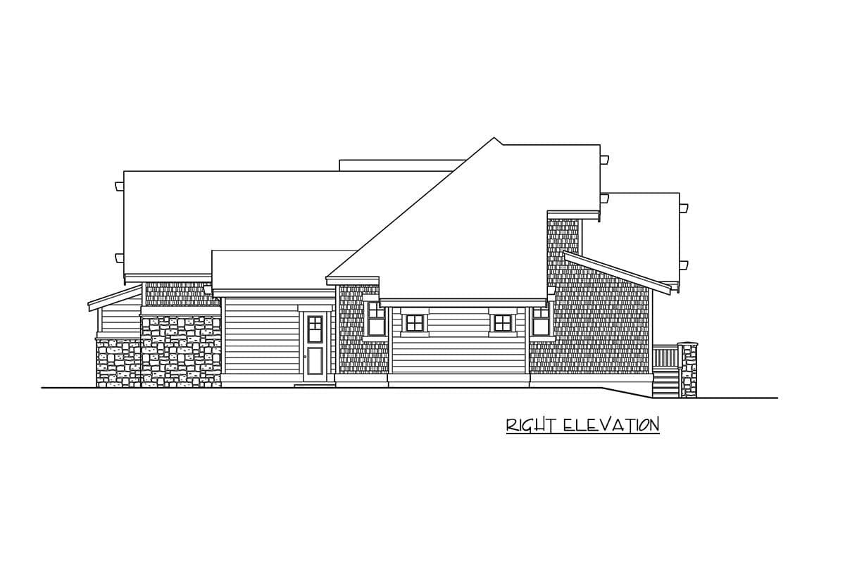 Plan 23654JD: Mountain Lodge with Striking Open Floor Plan - Image #19 - Craftsman, Mountain, Northwest, Rustic, Vacation