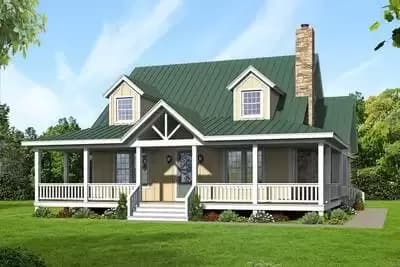 Country Living with Wraparound Porch