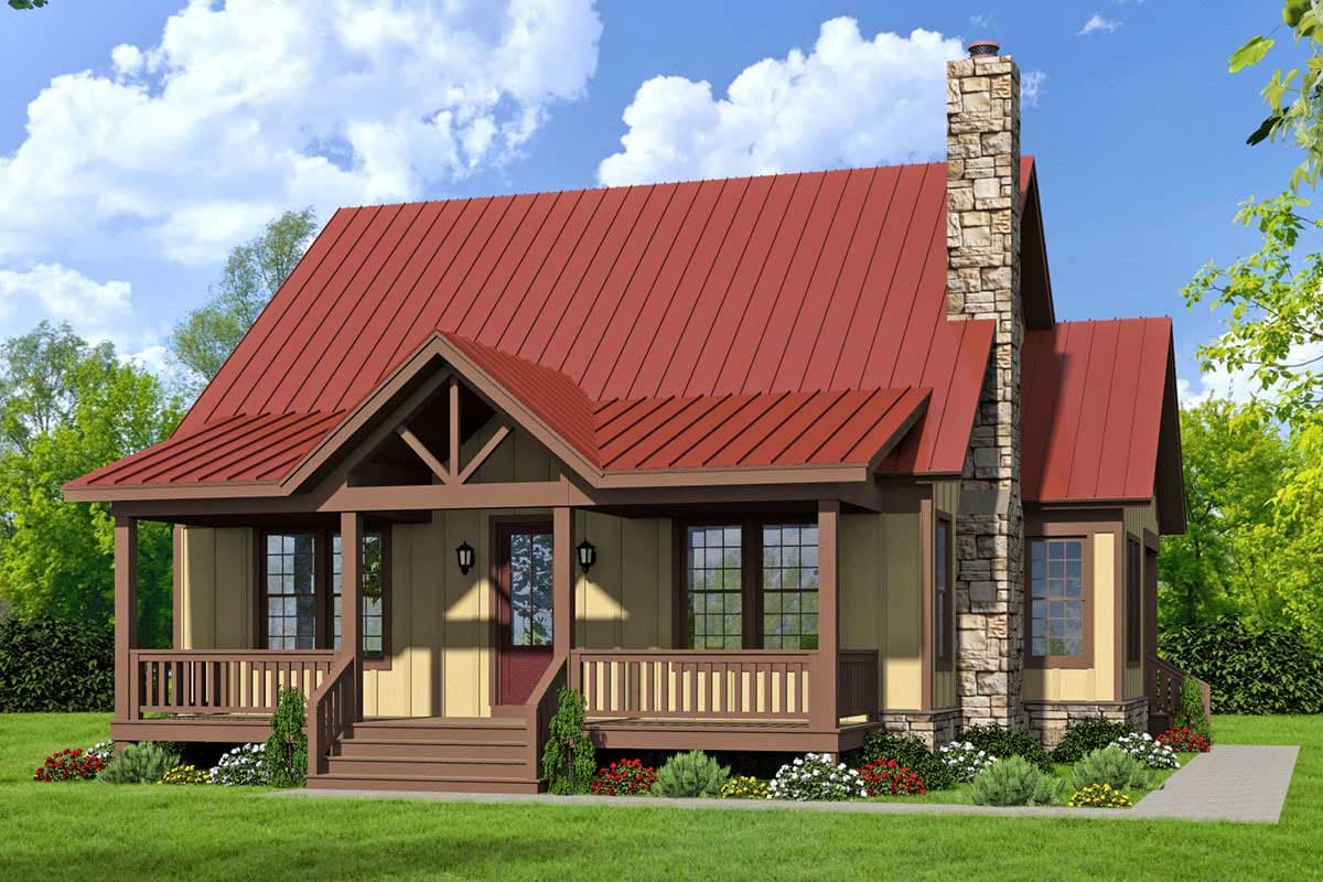 Plan 68434VR: Three Bed Country Home Plan with Two Master Suites  - Image #5 - Cottage, Country, Modern Farmhouse, New American