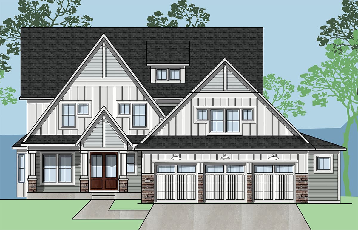 Plan 73363HS: Stunning Exclusive Craftsman with Optional Indoor Sport Court - Image #69 - Craftsman, New American, Traditional