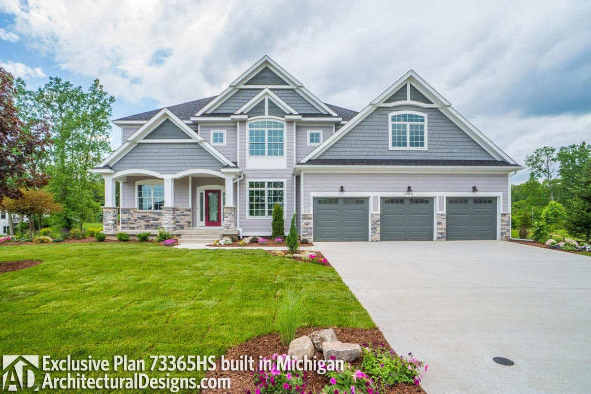 build gallery item - Exclusive House Plan 73365HS comes to life in Michigan