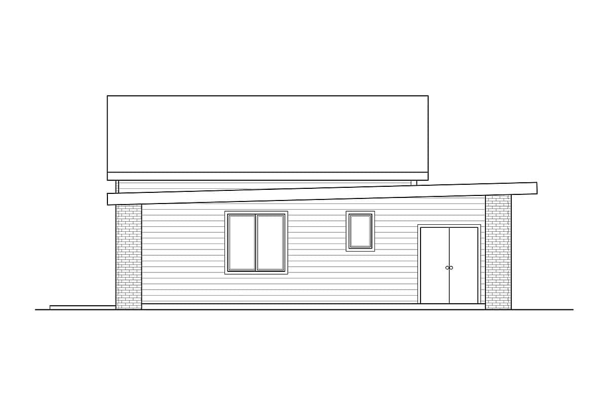 Plan 85137MS: Exclusive Tiny Modern House Plan with Alternate Exteriors - Image #5 - Mid Century Modern, Modern, Northwest