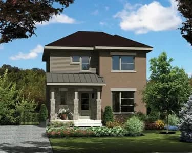 Compact Two-Story Northwest House Plan - 1200 Sq Ft