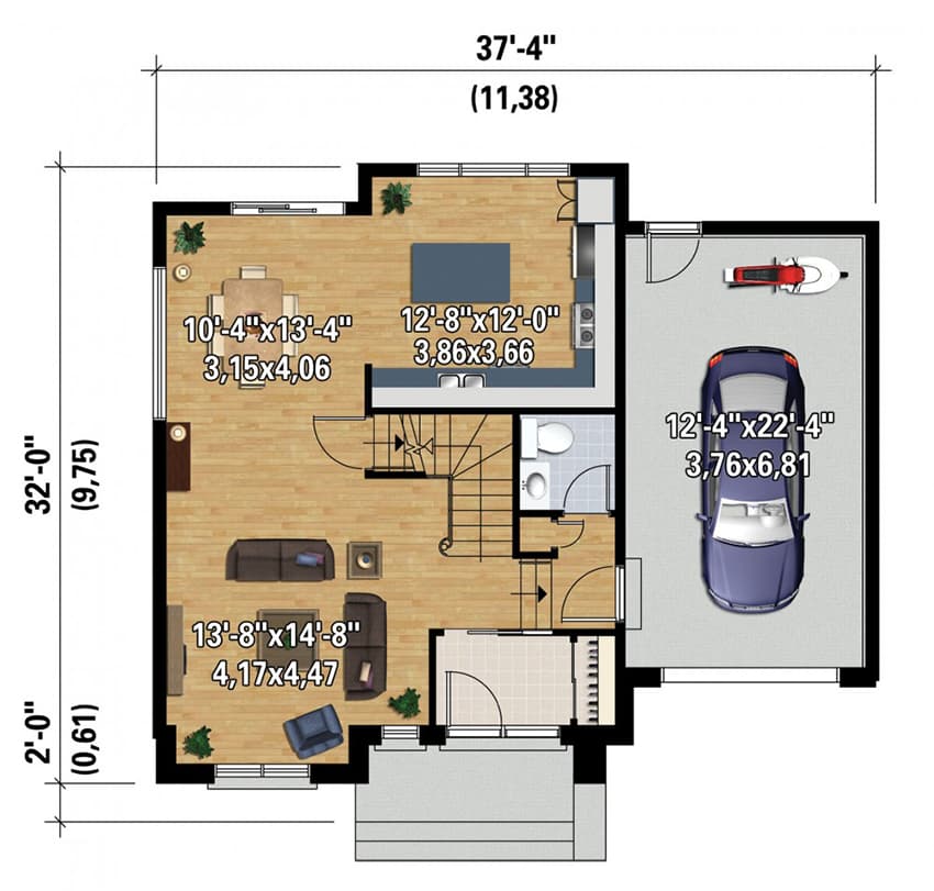 Plan 80888PM: Picturesque Northwest House Plan - Floor Plan - Main Level - Northwest