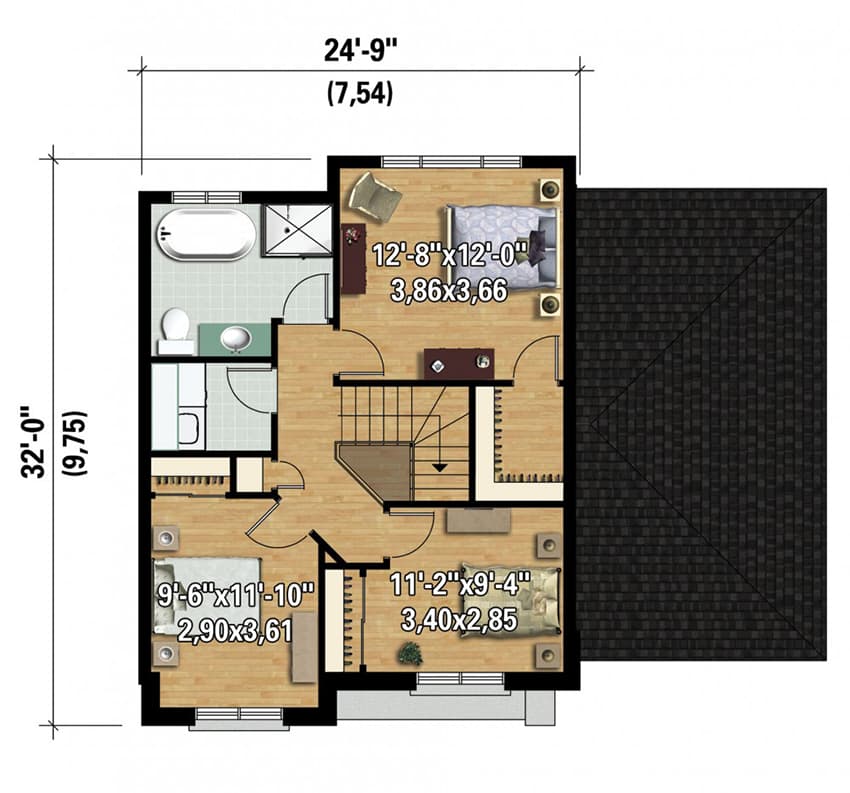Plan 80888PM: Picturesque Northwest House Plan - Floor Plan - 2nd Floor - Northwest