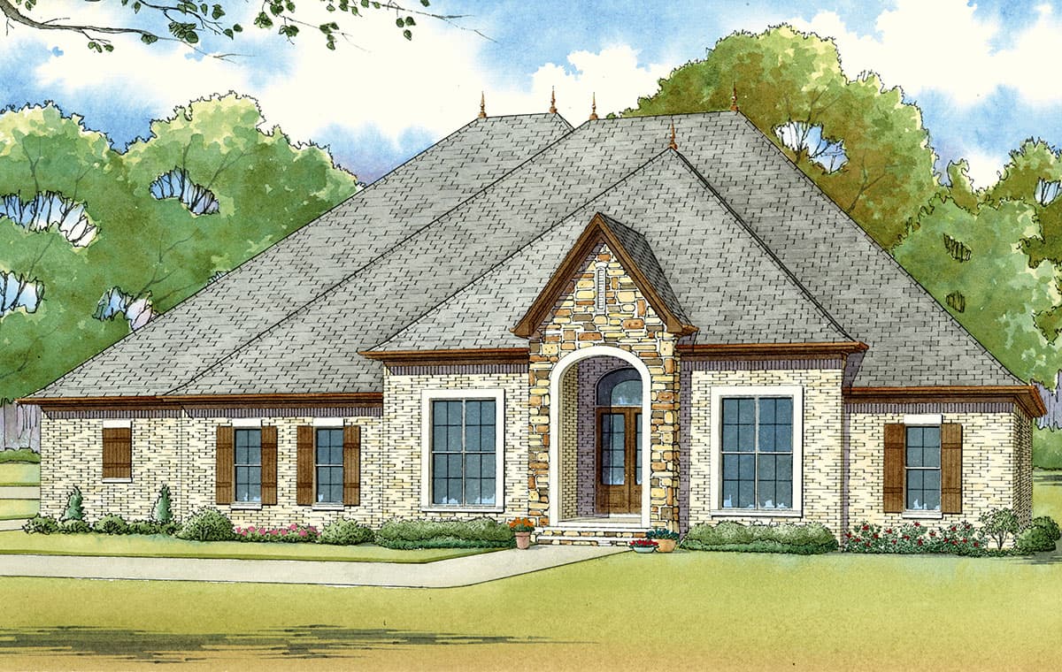 Plan 70527MK: Elegant Traditional European Style Home with Up To 4 Beds - Image #15 - European, French Country, Traditional