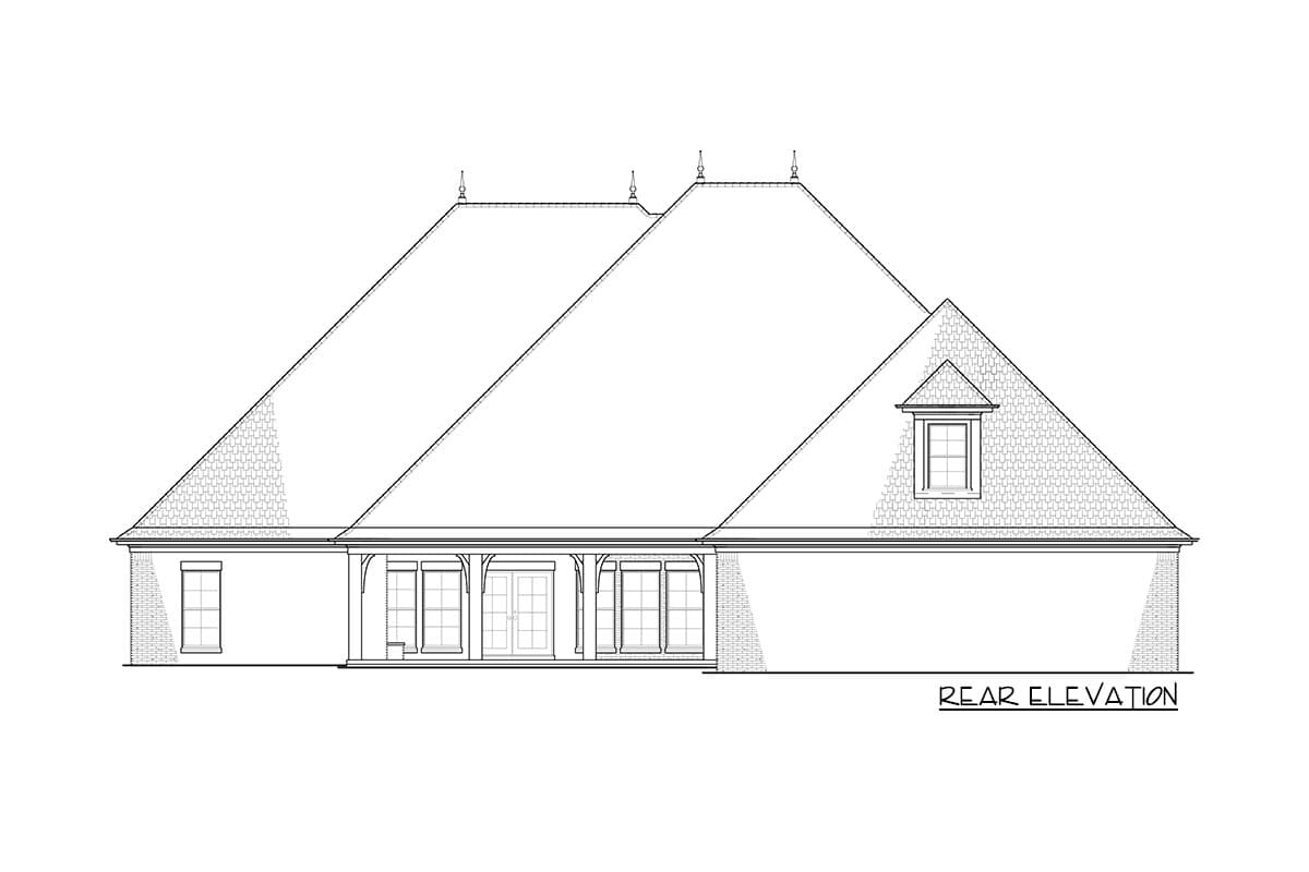 Plan 70527MK: Elegant Traditional European Style Home with Up To 4 Beds - Image #16 - European, French Country, Traditional