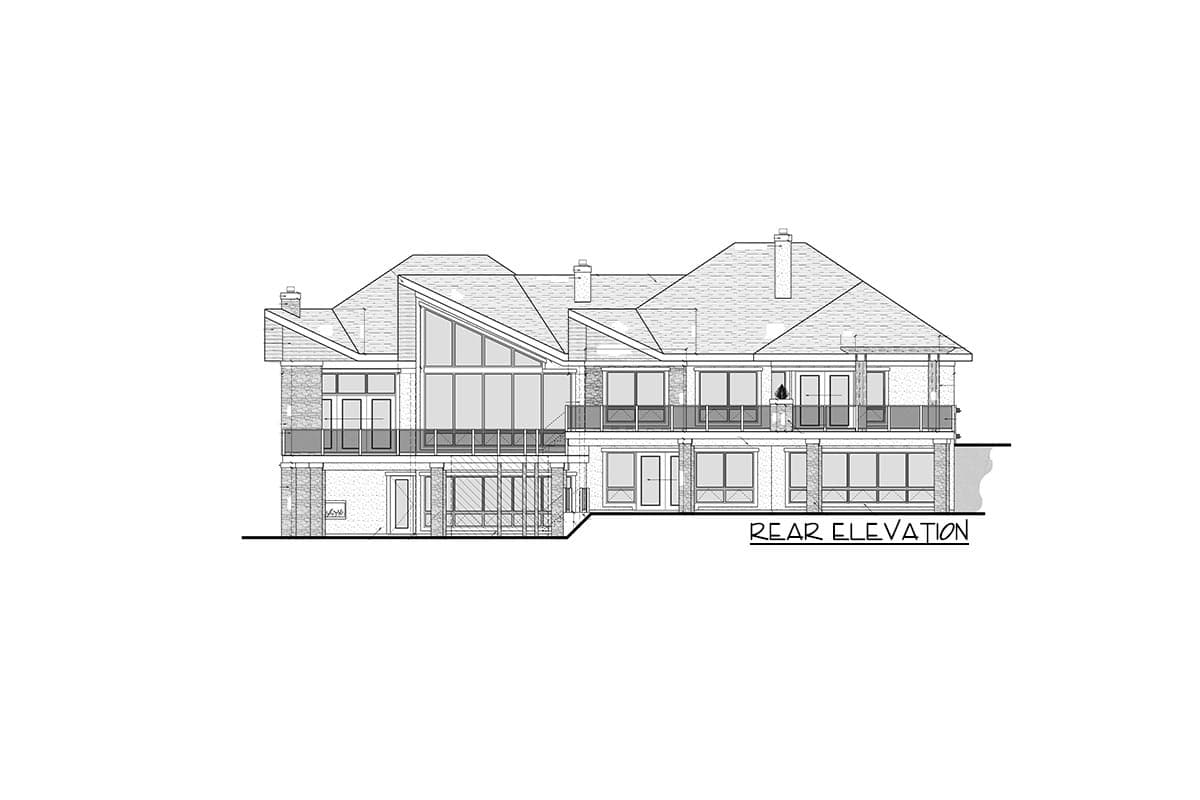Plan 81682AB: Stunning Mountain House Plan with Walls of Glass - 4052 Sq Ft - Image #8 - Contemporary, Mountain, Northwest, Prairie