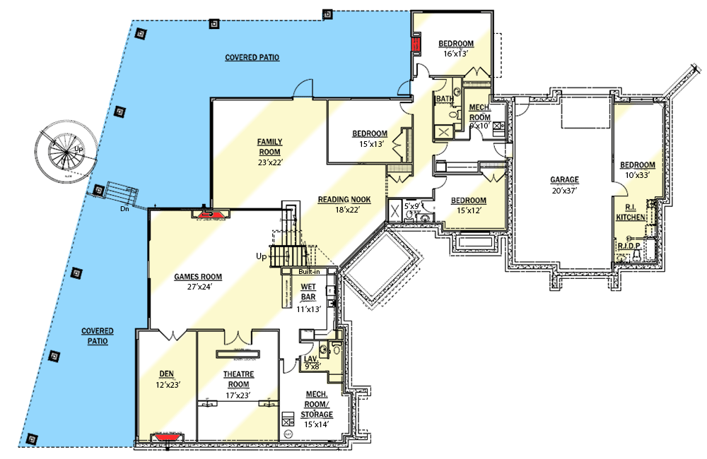 Plan 81682AB: Stunning Mountain House Plan with Walls of Glass - 4052 Sq Ft - Floor Plan - Optional Lower Level - Contemporary, Mountain, Northwest, Prairie