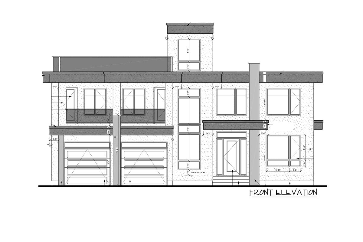 Plan 81683AB: Modern House Plan with Roof Top Deck - Image #30 - Contemporary, Modern, Northwest