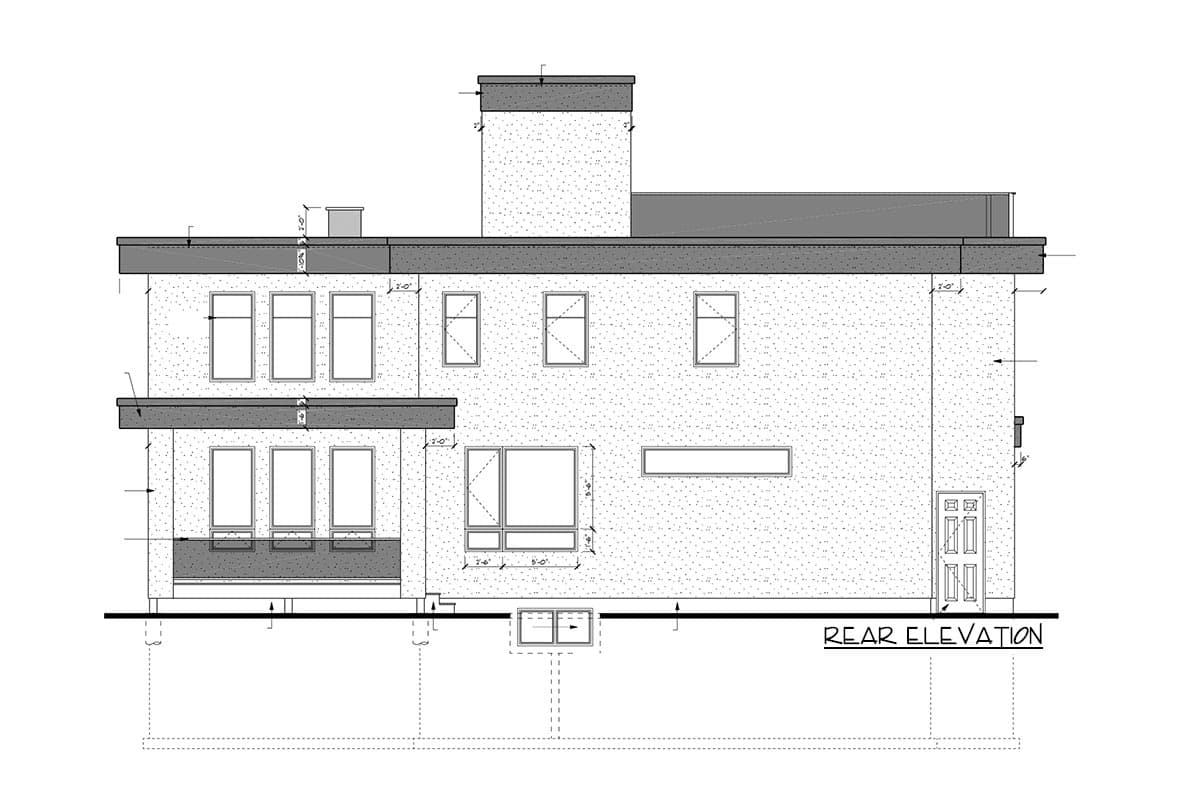 Plan 81683AB: Modern House Plan with Roof Top Deck - Image #31 - Contemporary, Modern, Northwest