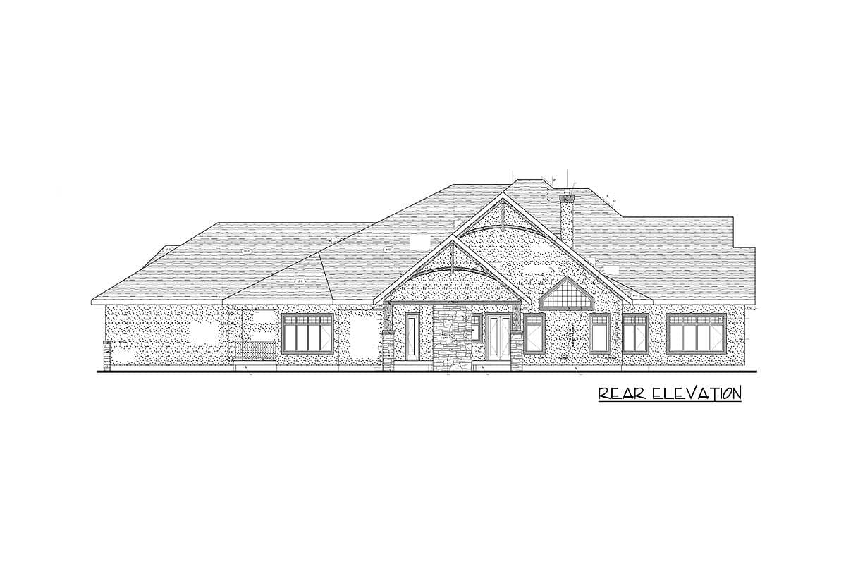 Plan 81688AB: Mountain House Plan with 5 Car Garage - Image #5 - Mountain, Northwest