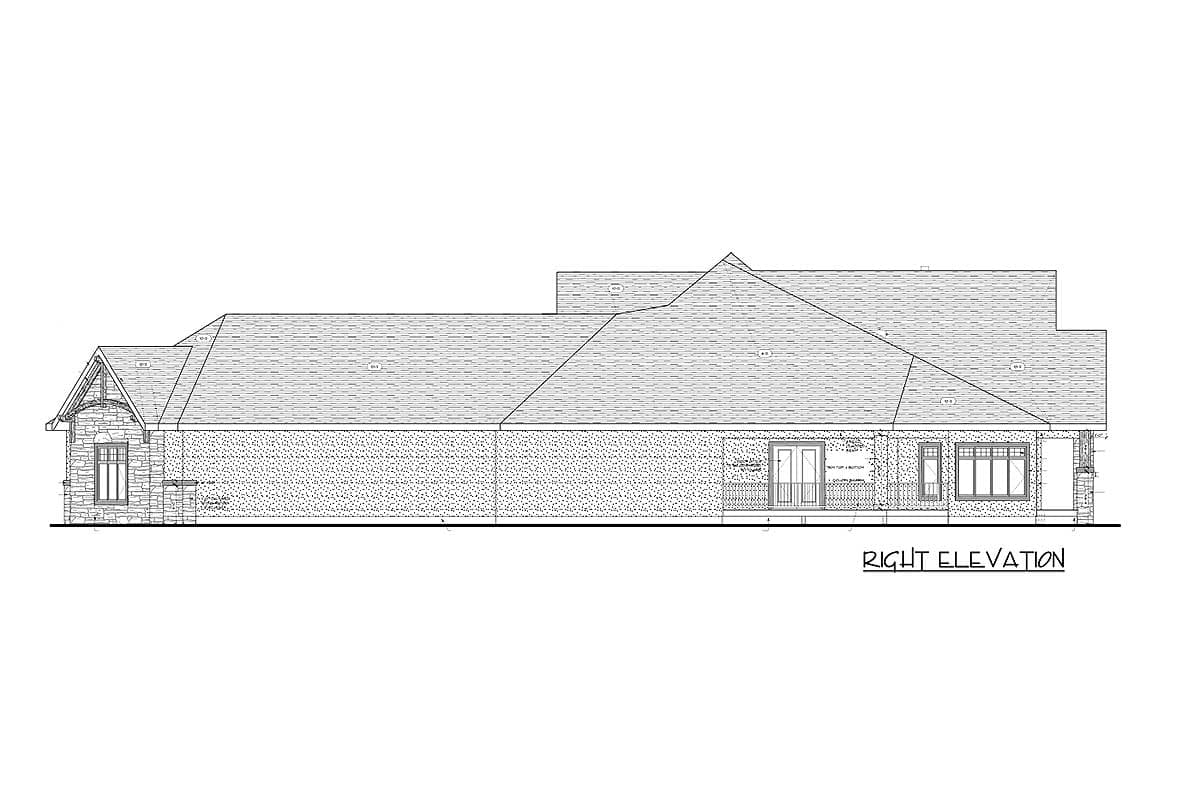 Plan 81688AB: Mountain House Plan with 5 Car Garage - Image #6 - Mountain, Northwest