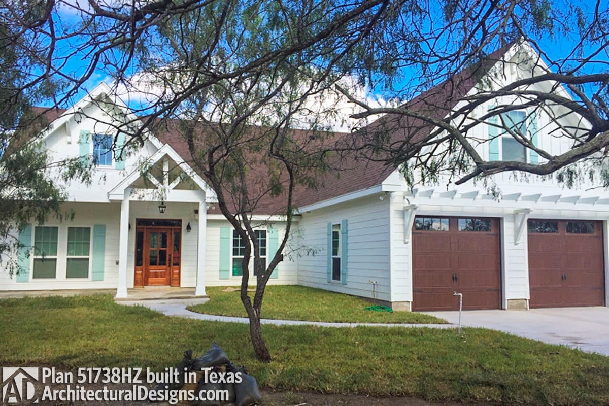 build gallery item - House Plan 51738HZ comes to life in Texas