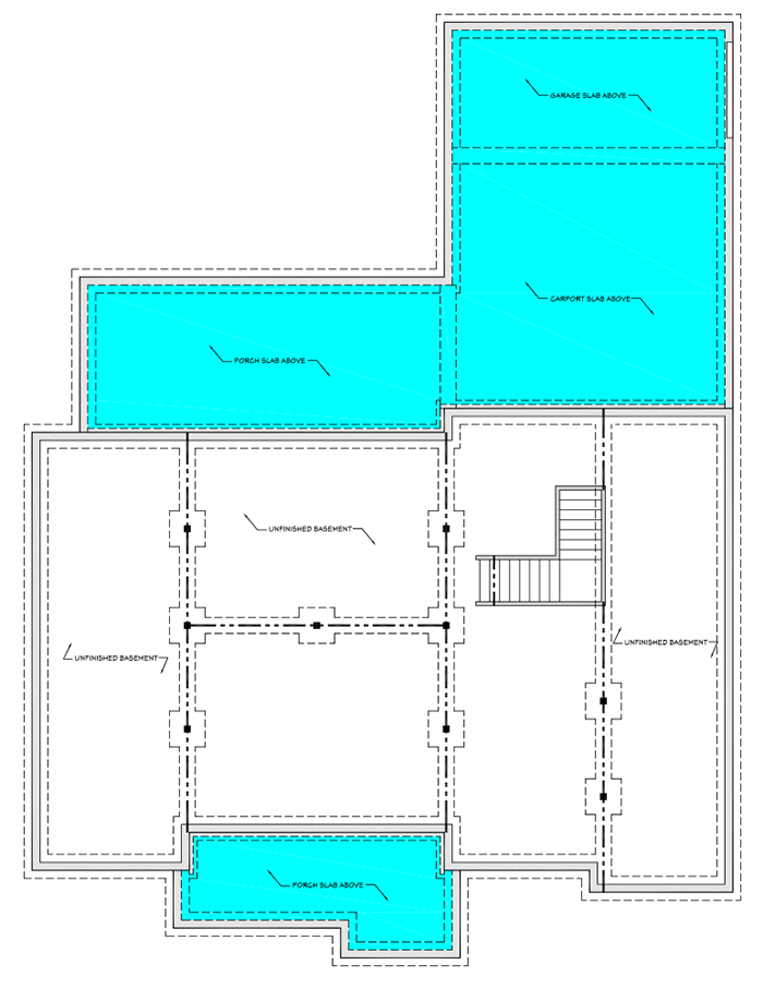 Plan 51739HZ: Craftsman House Plan Loaded with Style - Floor Plan - Unfinished Basement - Cottage, Country, Craftsman, Northwest, Traditional