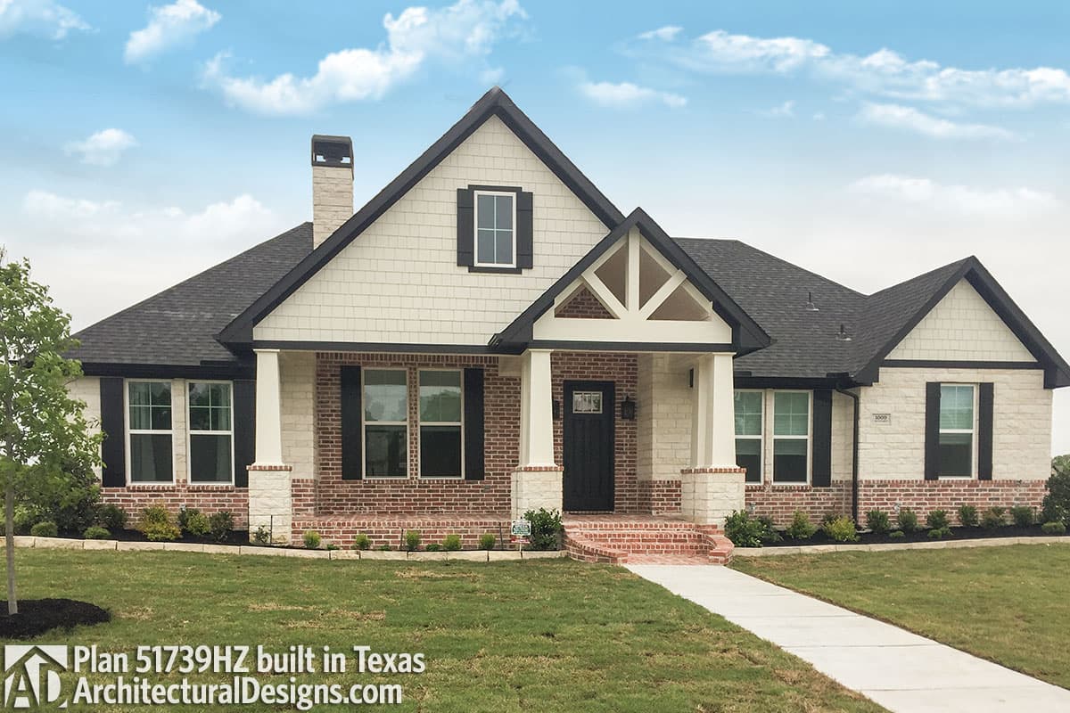 build gallery item - House Plan 51739HZ comes to life in Texas