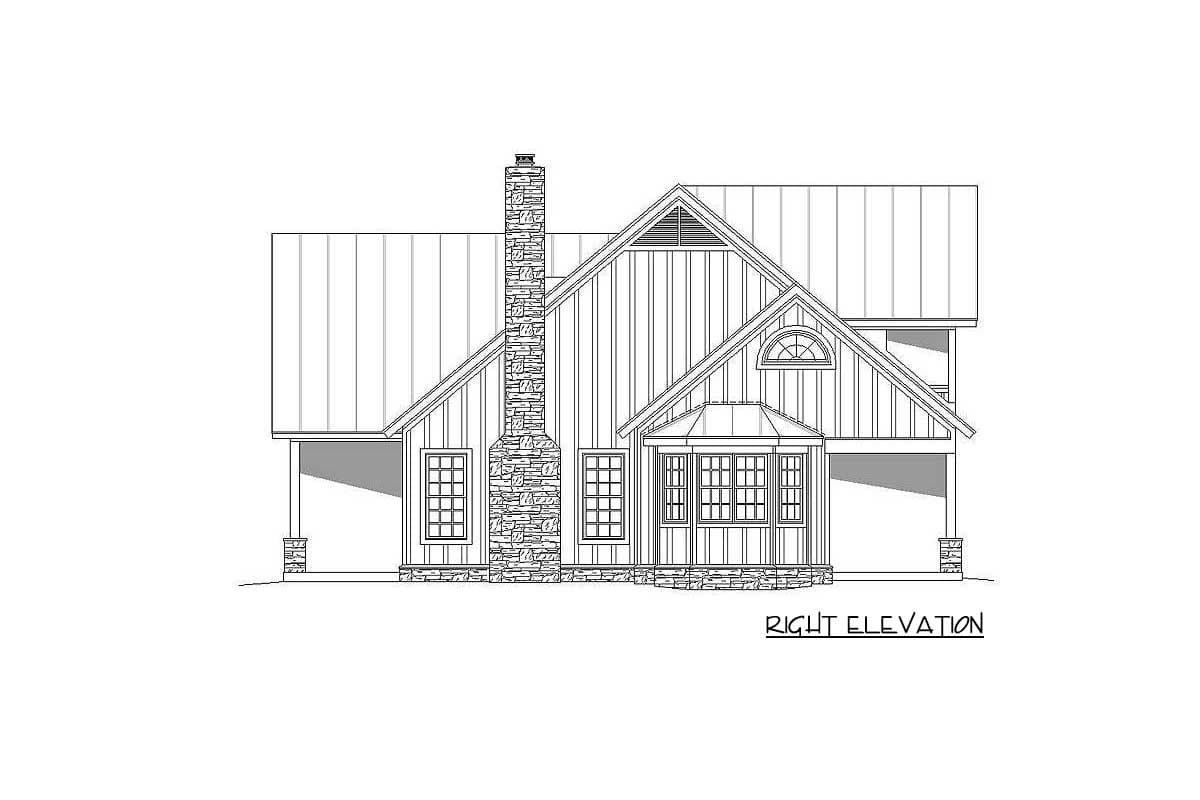 Plan 68440VR: Mountain Home Plan with Three Master Suites - Image #5 - Ranch, Vacation