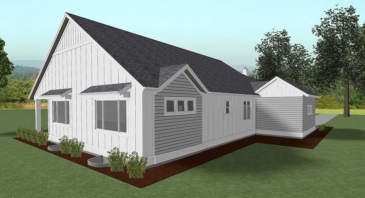 Plan 64435SC: Modern Farmhouse Plan with Optional Finished Lower Level - Image #5 - Country, Farmhouse, Modern Farmhouse