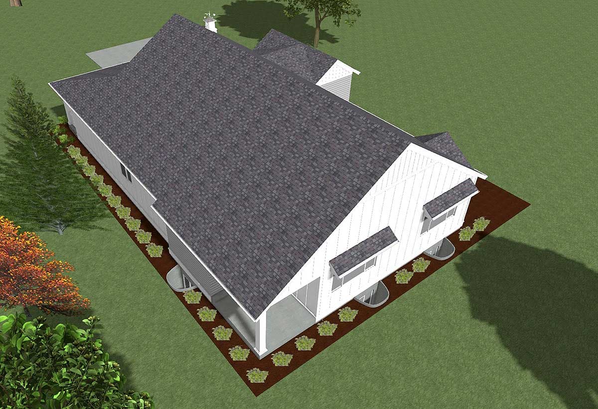 Plan 64435SC: Modern Farmhouse Plan with Optional Finished Lower Level - Image #6 - Country, Farmhouse, Modern Farmhouse