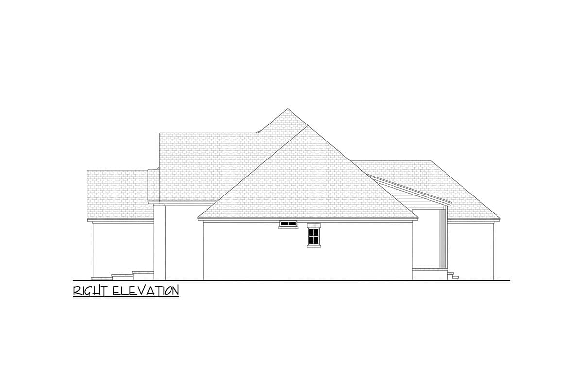 Plan 51741HZ:  Split Bedroom Traditional House Plan - 2506 Sq Ft - Image #9 - Acadian, French Country, Louisiana-Style, Southern, Transitional