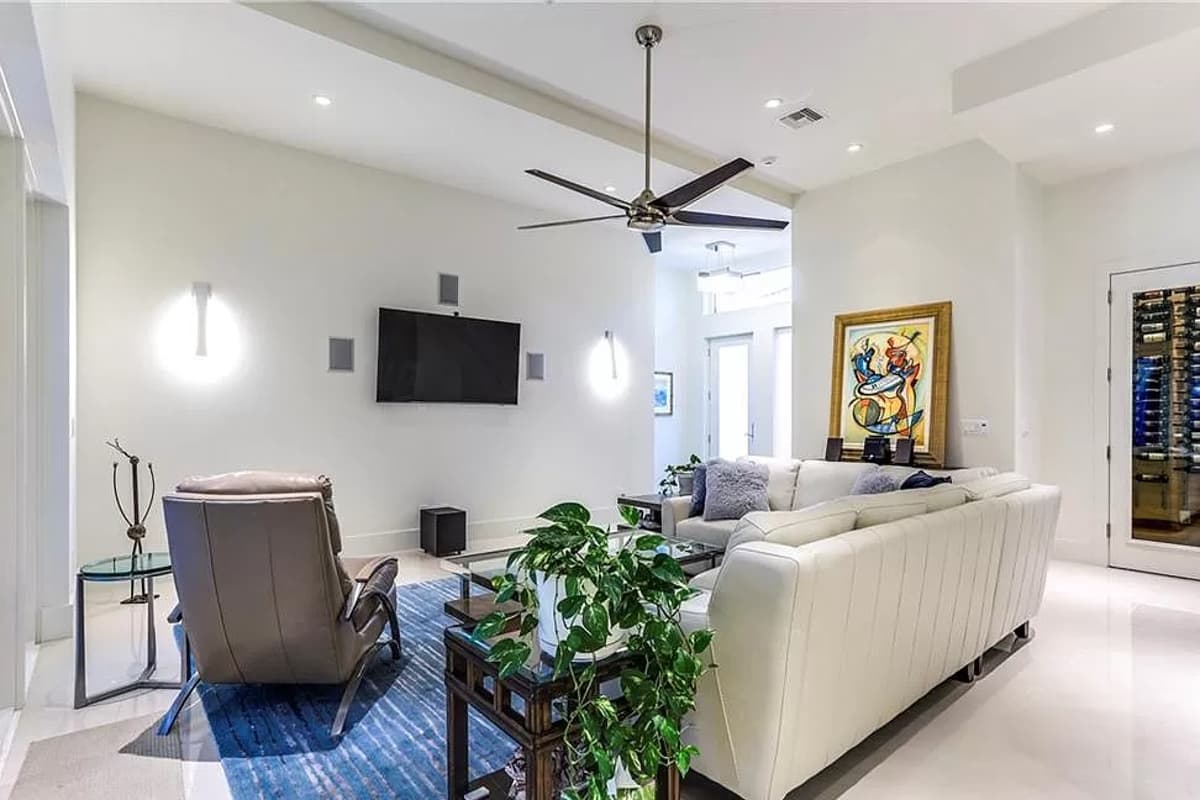 Plan 31846DN: Modern House Plan with Upstairs Lounge and Balcony - 2583 Sq Ft - Image #6 - Contemporary, Mid Century Modern, Modern