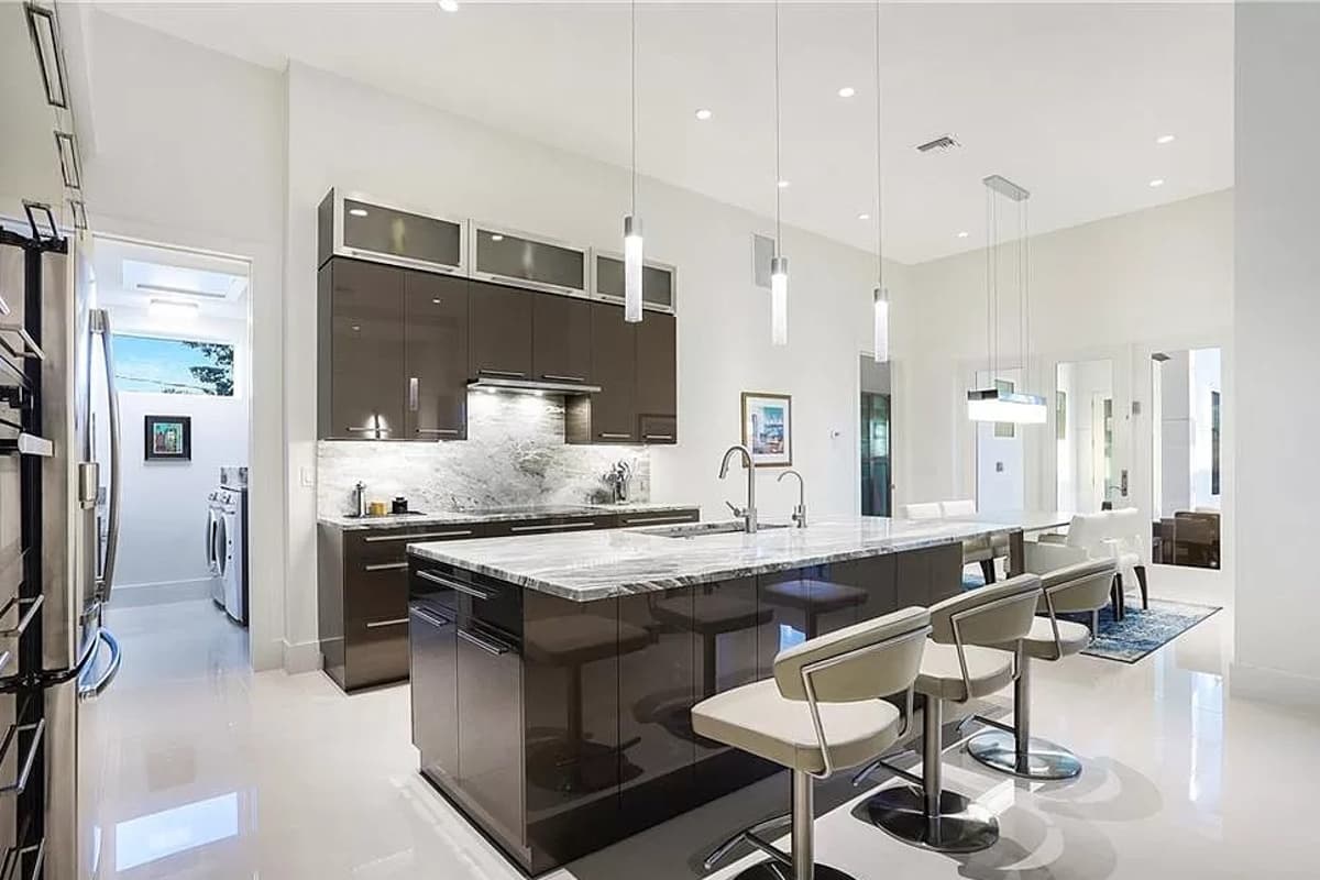 Plan 31846DN: Modern House Plan with Upstairs Lounge and Balcony - 2583 Sq Ft - Image #7 - Contemporary, Mid Century Modern, Modern