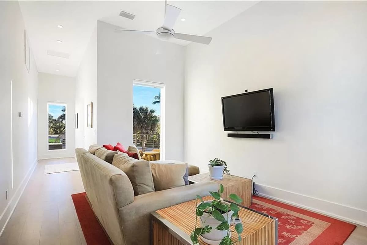 Plan 31846DN: Modern House Plan with Upstairs Lounge and Balcony - 2583 Sq Ft - Image #13 - Contemporary, Mid Century Modern, Modern