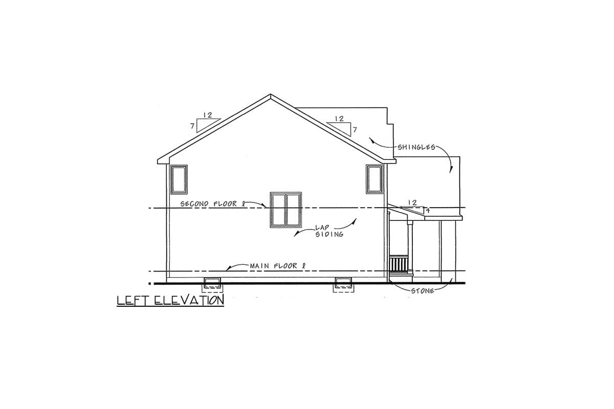 Plan 42384DB: 4 Bed House Plan with Laundry Upstairs - Image #5 - Traditional
