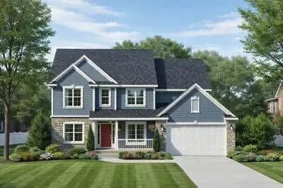 4 Bed House Plan with Laundry Upstairs
