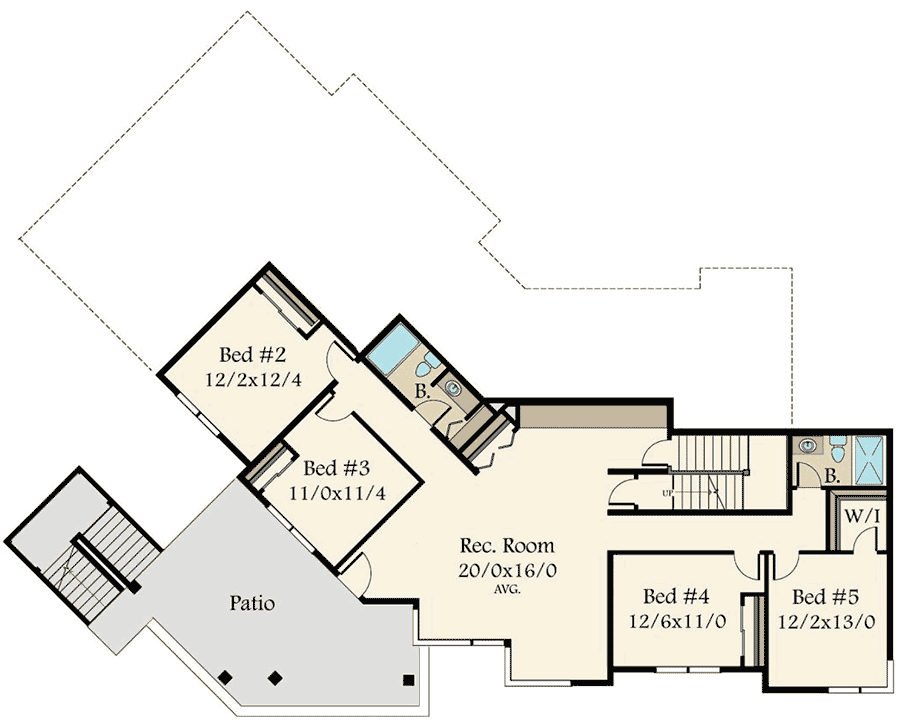 Plan 85145MS: Exciting Exclusive 6 Bed Modern House Plan - Floor Plan - Lower Level - Contemporary, Modern