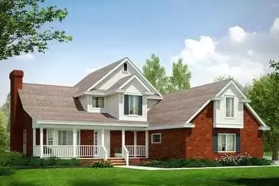 Traditional Starter or Retiree Home Plan