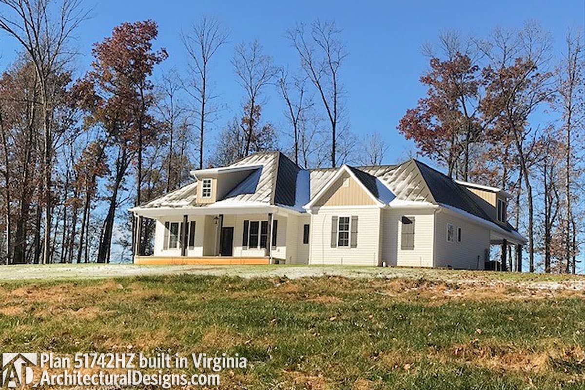 Plan 51742HZ: 3 Bed Acadian Home Plan with Bonus Over Carport - 1900 Sq Ft - Image #7 - Acadian, Country, European, French Country, Louisiana-Style