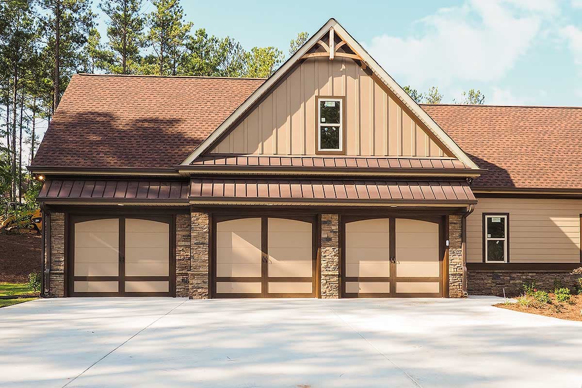 Plan 36075DK: Craftsman House Plan with 3 Car Angled Garage - Image #6 - Craftsman, Mountain, Rustic