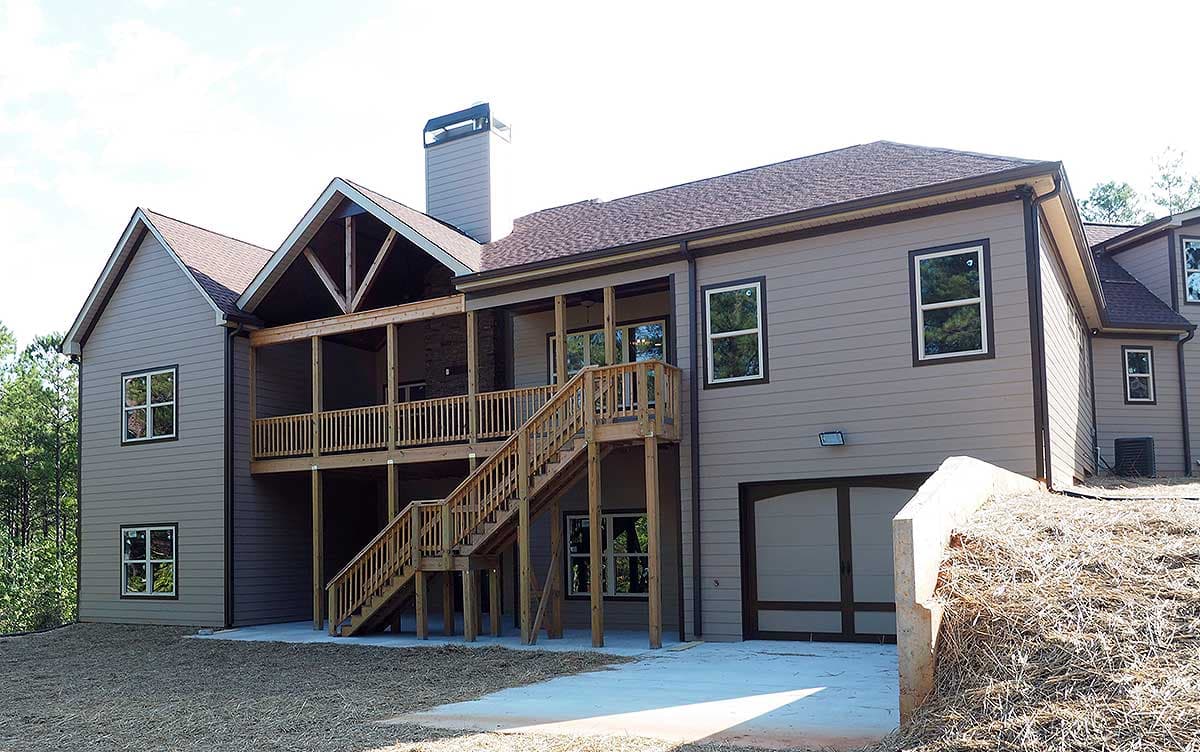 Plan 36075DK: Craftsman House Plan with 3 Car Angled Garage - Image #7 - Craftsman, Mountain, Rustic