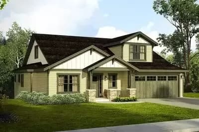 Craftsman Style Three Bedroom House Plan