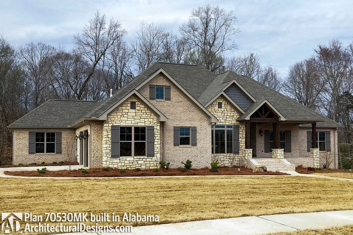 build gallery item - House Plan 70530MK comes to life in Alabama